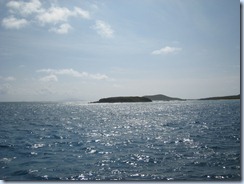 Navigating reef, leaving Culebrita