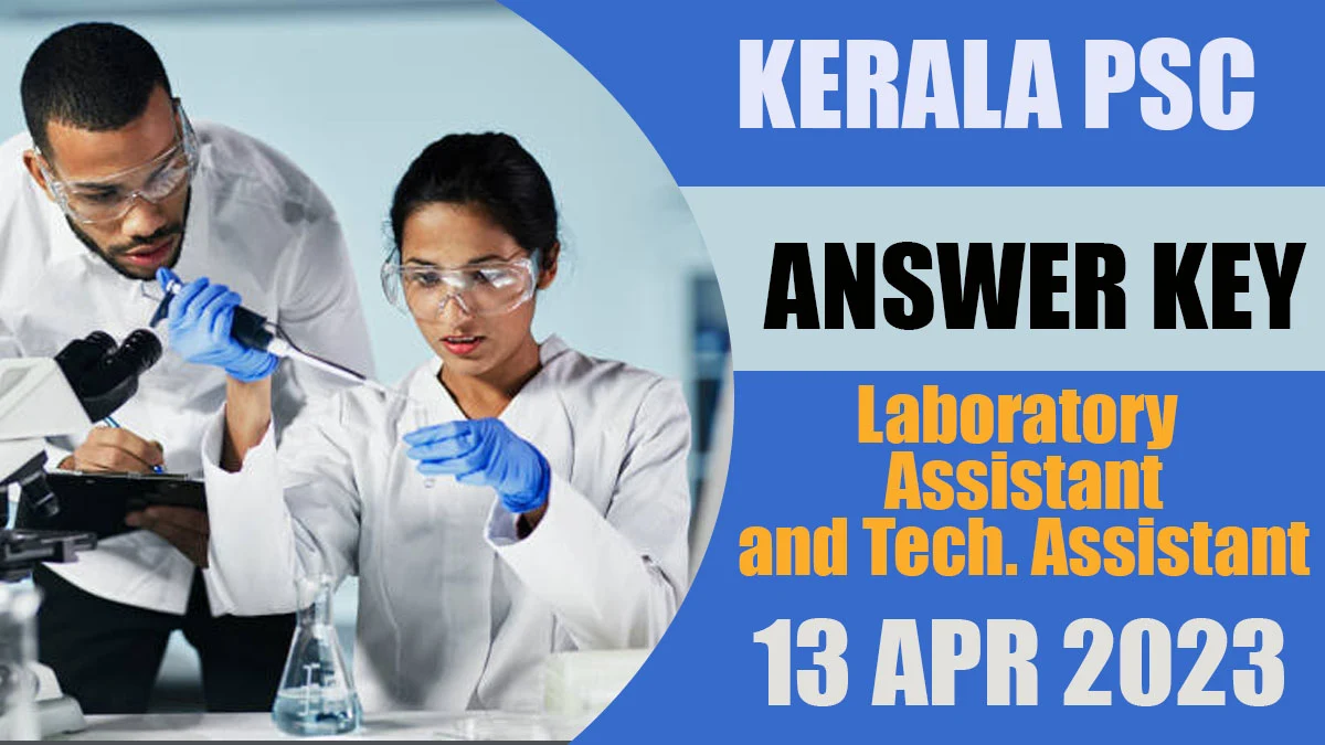 Laboratory Assistant (Factory) and Technical Assistant Exam Answer Key 2023