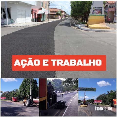 Prefeitura de Anapurus em parceria com Governo do Estado faz recapeamento asfaltico  na avenida principal  