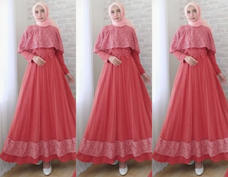 35 Model Baju Gamis Terbaru Yang Modern Kekinian Updated - Baju gamis trend sekarang