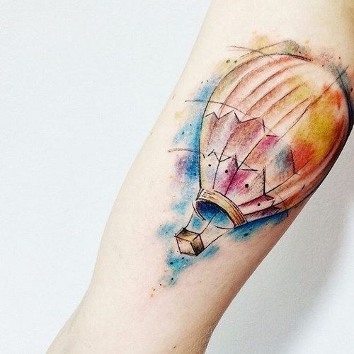 Tatuagens de balão de ar quente