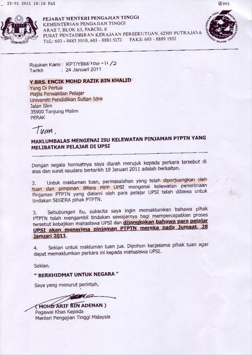 Contoh Surat Rasmi Kepada Naib Canselor - GRasmi