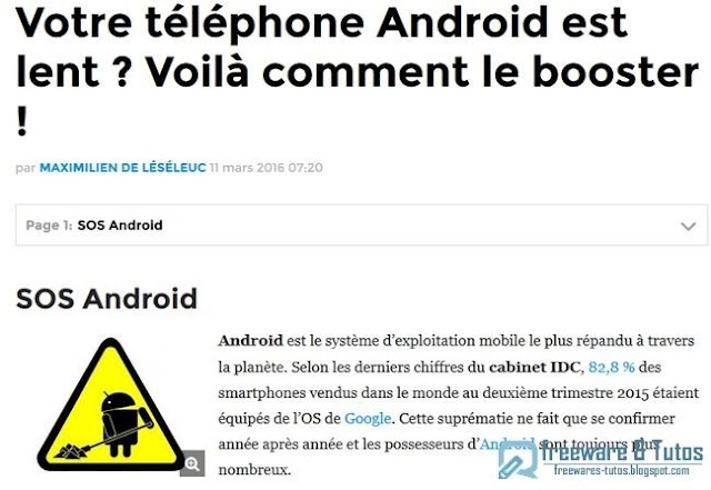 Le site du jour : comment booster son smartphone Android ?