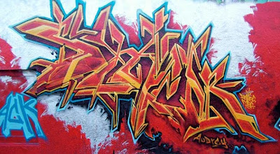 Red Fonts Graffiti Styles