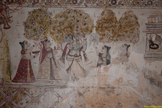 Paintings of Lakshmi Temple, Orchha