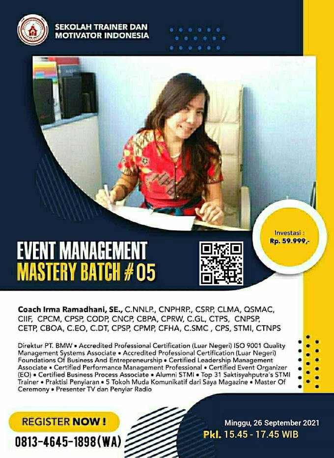Certified Event Management Mastery Batch 5
