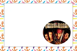 Pirates of the Caribbean Free Printable Invitations, Labels or Cards.