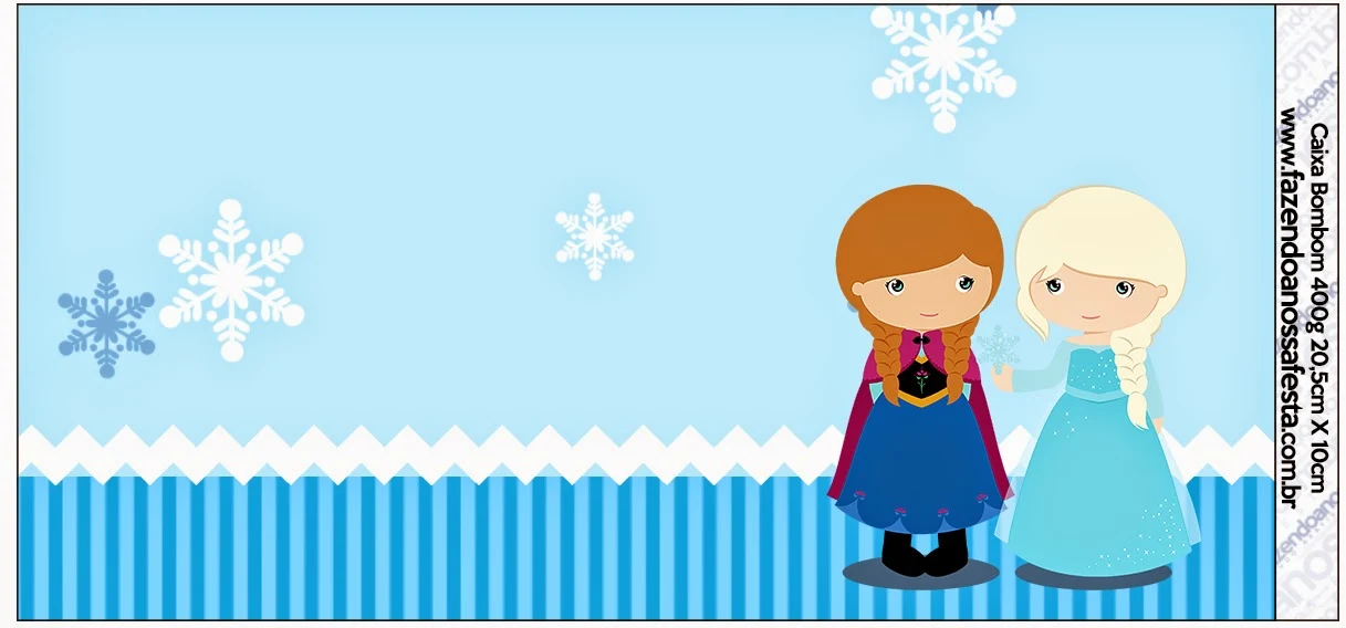 Frozen Baby Blue Christmas Free Printable labels.