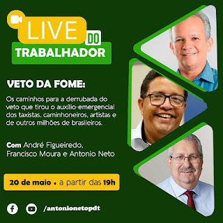 ANDRÉ FIGUEIREDO - JÁ JÁ AS 19 HORAS NOSSA LIVE COM O PRESIDENTE DO SINDITAXI