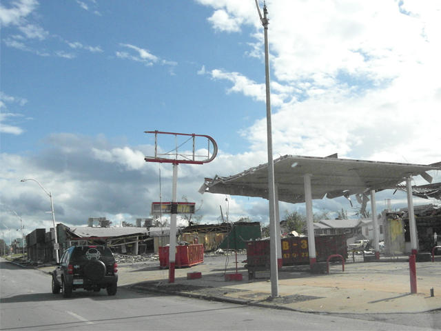 Damage on South Main street