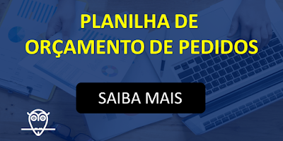 Planilha de Orçamento e Emissão de Pedidos em Excel