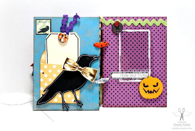 Dead Zone Halloween Mini Album Page 11 by Dana Tatar for Paper Wings Productions