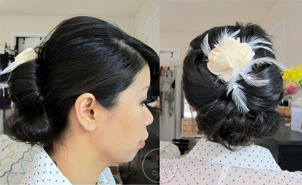 Spring Bridal Low Bow Updo Tutorial