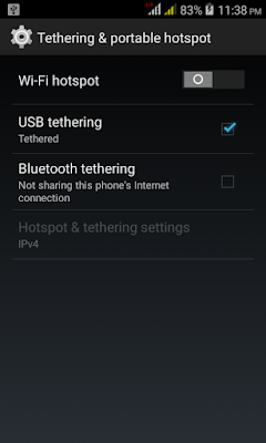 Internet USB Tethering di Linux Ubuntu Budgie