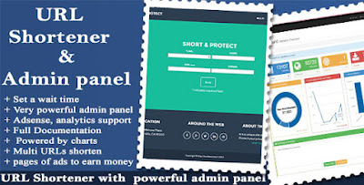 URL Shortener with Ads and Powerful Admin Panel