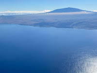 Northwestern shore of Hawaii, north of Kona; volcano in the distance.