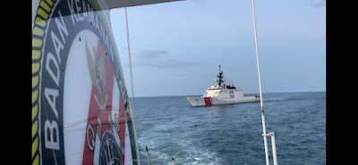 Kapal Bakamla RI Passing Exercise bersama Republic of Singapore Navy dan US Coast Guard