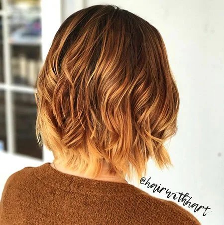 ombre short hair color 2023