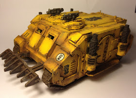 Pre-Heresy Imperial Fists Diemos Pattern Rhino