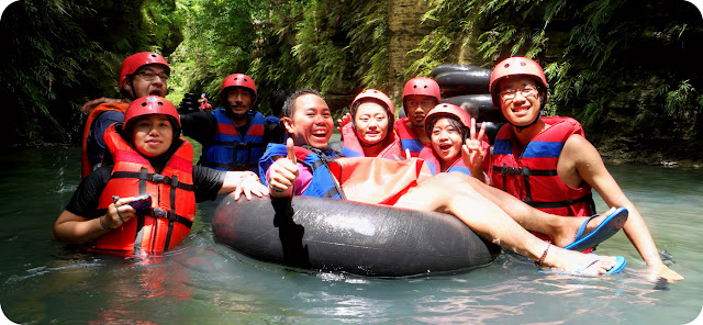 Body Rafting Santirah Pangandaran Green Canyon 4 Gua 5 Curug di Green Santirah Pangandaran