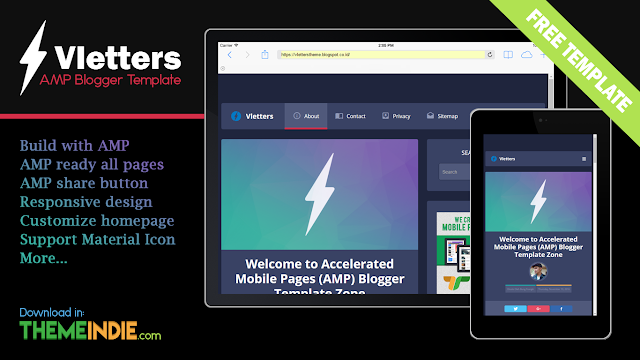 Download Template AMP Blogger Terbaru Responsive Gratis