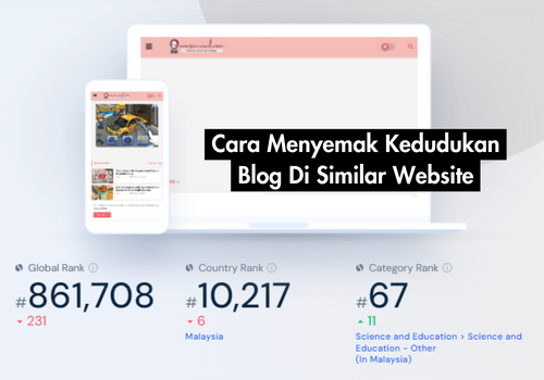 Cara Menyemak Kedudukan Blog Di Similar Website