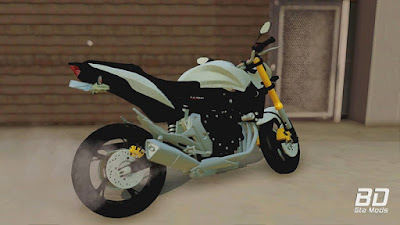 Download mod moto Honda Hornet Branca para o jogo GTA San Andreas