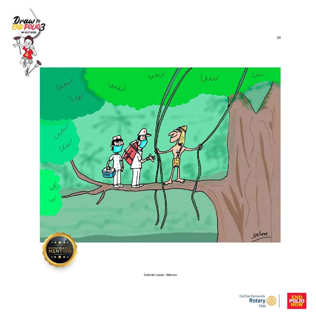 Results & Virtual Exhibition of Graphic Humor and Caricature “END POLIO DRAW 3”