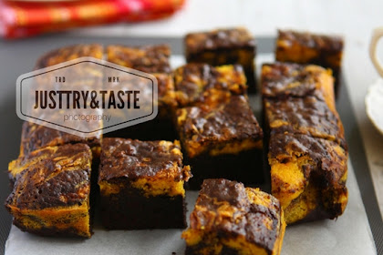 Resep Pumpkin Swirl Brownies