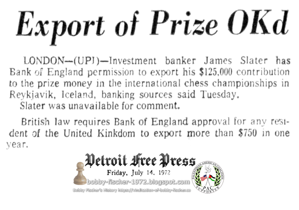 Export of Prize OK'd