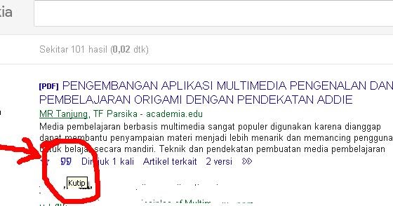 Serba DIY Cara  MenSitasi atau Membuat  Rujukan Kutipan 