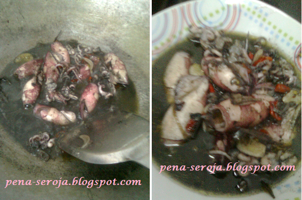 Pena Seroja: SOTONG MASAK HITAM tetap menawan selera