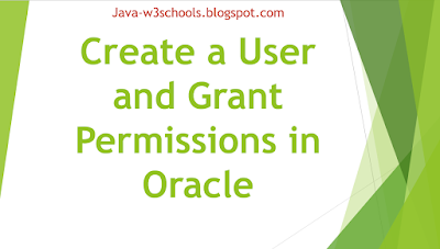 How to Create a User and Grant Permissions in Oracle