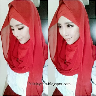 hijabista, macam cantik jew, red, hot, wish