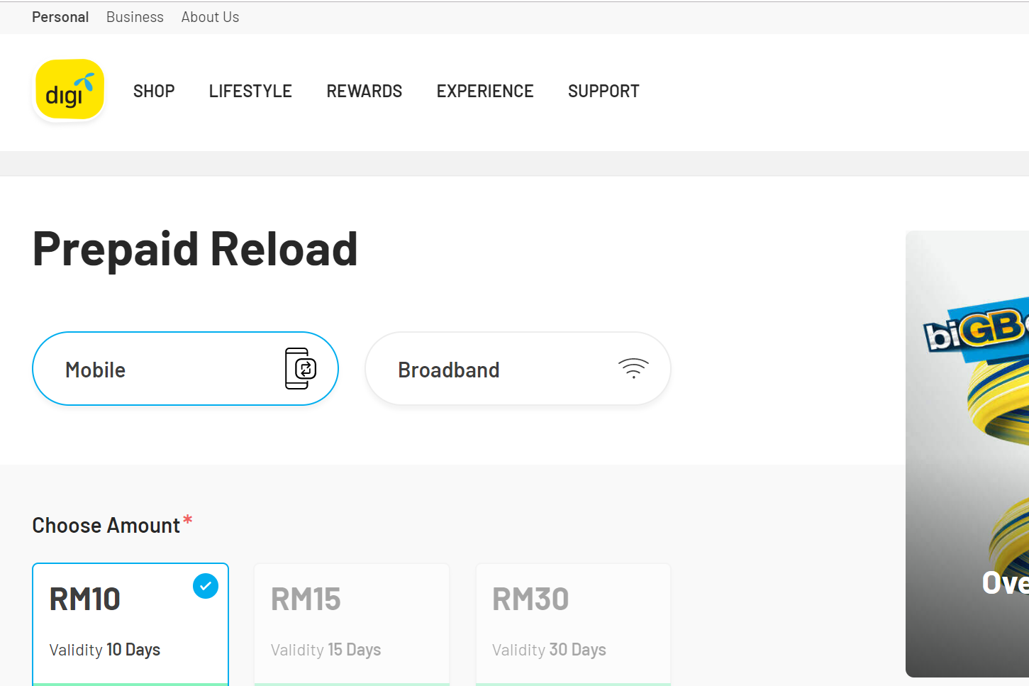 how to share credit digi
