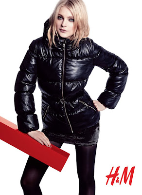 Jessica Stam on H&M Fall Winter shoot