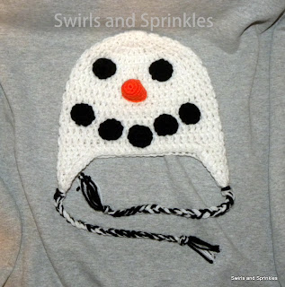 Swirls and Sprinkles: Free crochet Snowman hat pattern