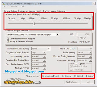 Downloads TCP Optimizer Free