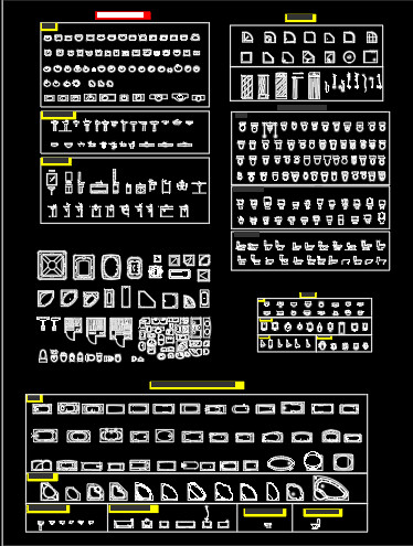 free CAD drawings Bathroom fittings