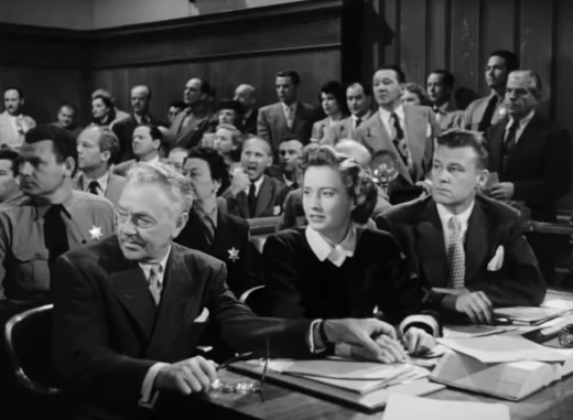 Screenshot - Stanley Ridges and Barbara Stanwyck in The File on Thelma Jordon (1949)