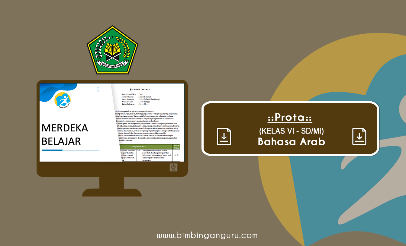 Prota Bahasa Arab Kelas VI K13 TP. 2022/2023 (REVISI LENGKAP)
