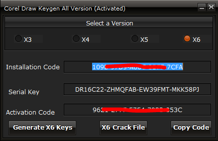 corel draw x6 keygen