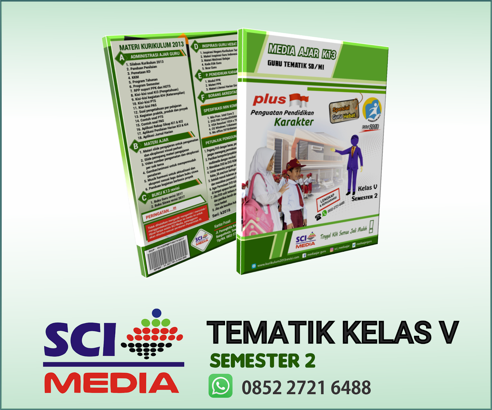 MEDIA AJAR GURU K13 TEMATIK KELAS V SEMESTER 2 REVISI 2018 UNTUK SD MI