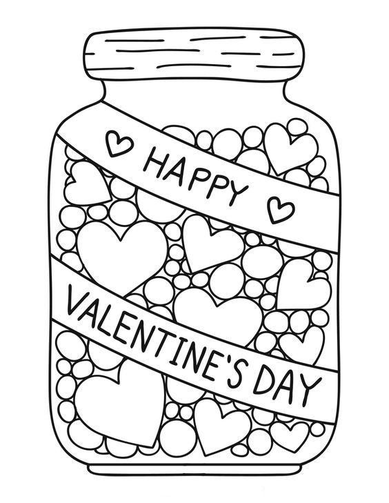Valentines Day Coloring Page