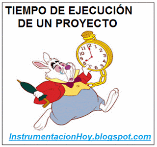 tiempo de ejecución de un proyecto