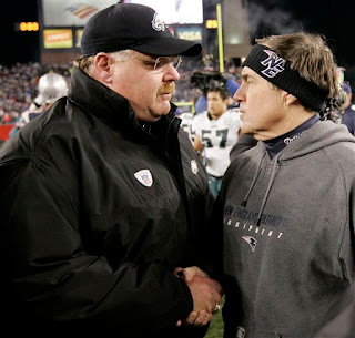 For once Bill Belichick offers a sincere postgame handshake, rather than a perfunctory one
