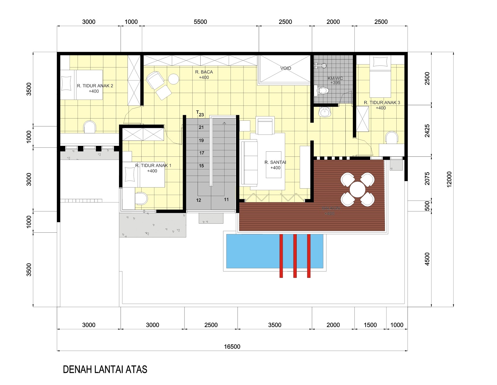IDEsign Arsitektur Desain Rumah Dengan Luas Lahan 12 X 165 M