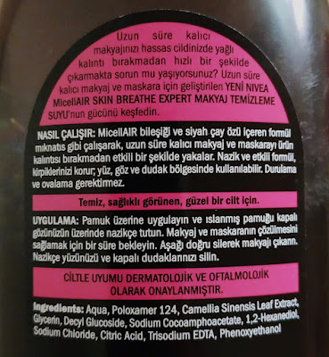 Nivea MicallAİR Skin Breathe Expert Makyaj Temizleme Suyu