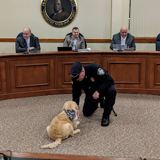 Ben was introduced to the Town Council