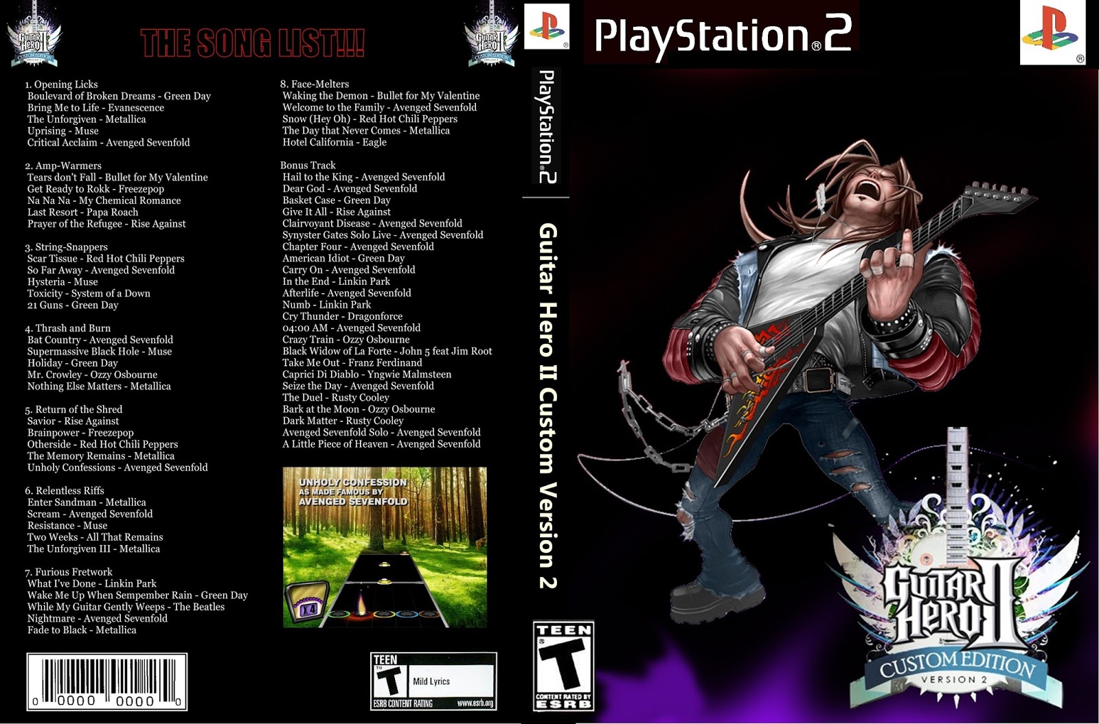 Rizal Mamen Blog: Jual Guitar Hero 2 Custom Version 2 Ps2